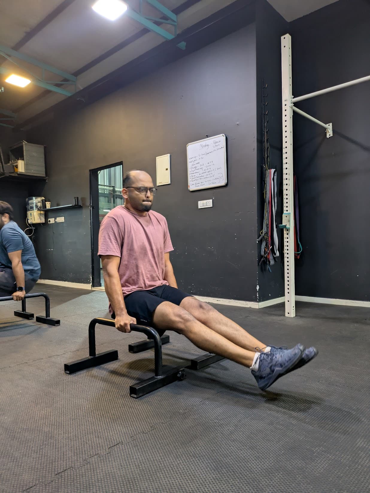 Calisthenics parallette training at Xthrive HSR Layout, building bodyweight strength and control.